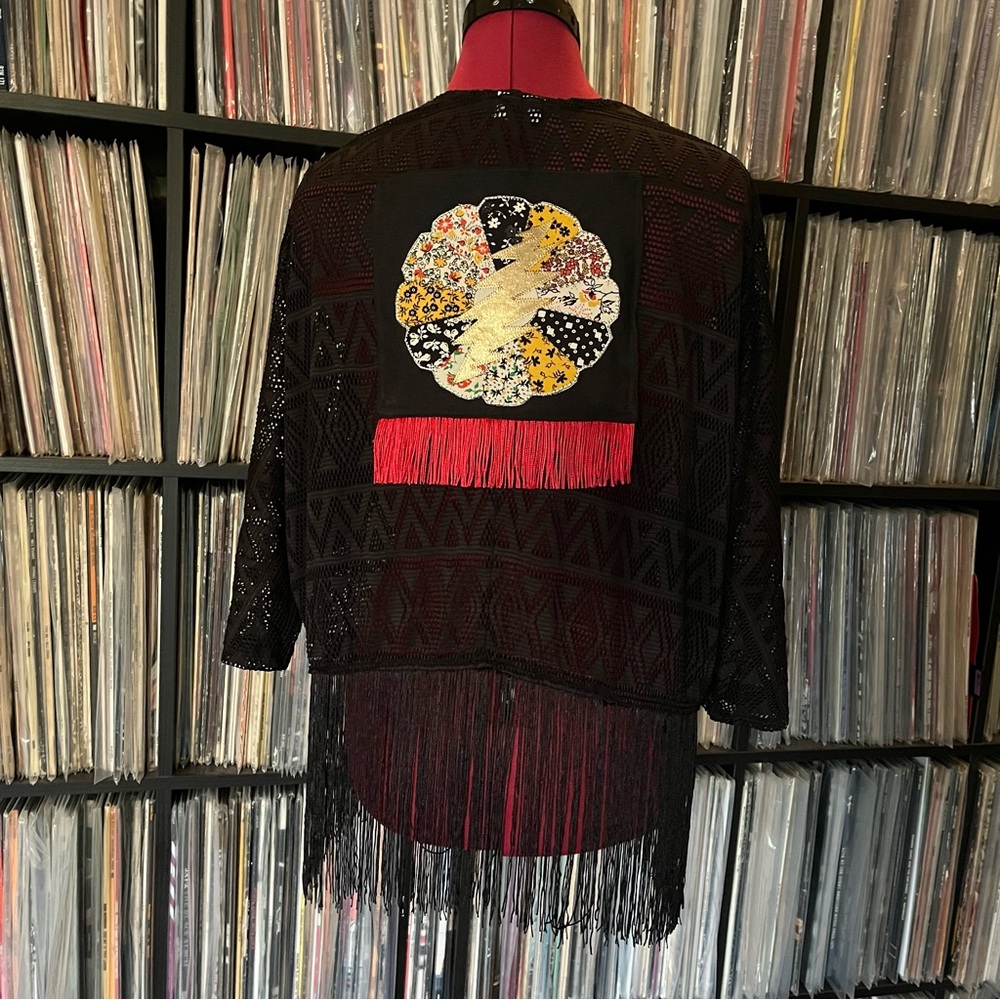 Fringe wrap mandala gold bolt stealie SYF dead company sphere grateful PitS❤️⚡️🖤 - Picture 7 of 10